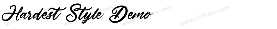 Hardest Style Demo字体转换